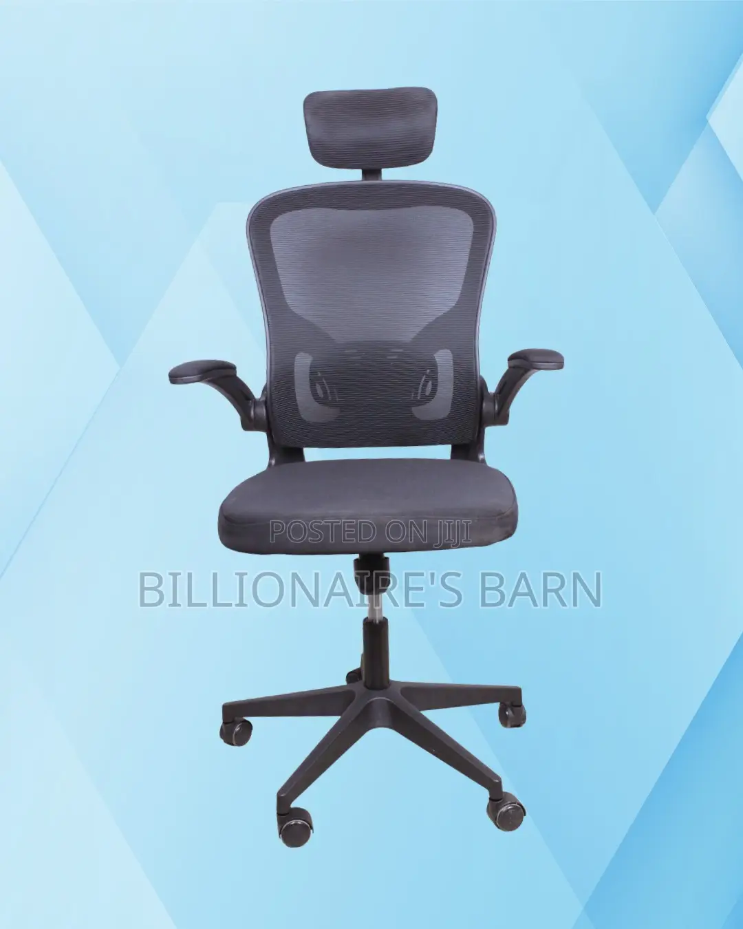 Grey Ergonomic Office Chair | Ergonomic Nylon Castors