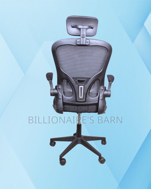 Grey Ergonomic Office Chair | Ergonomic Nylon Castors - thumbnail 4