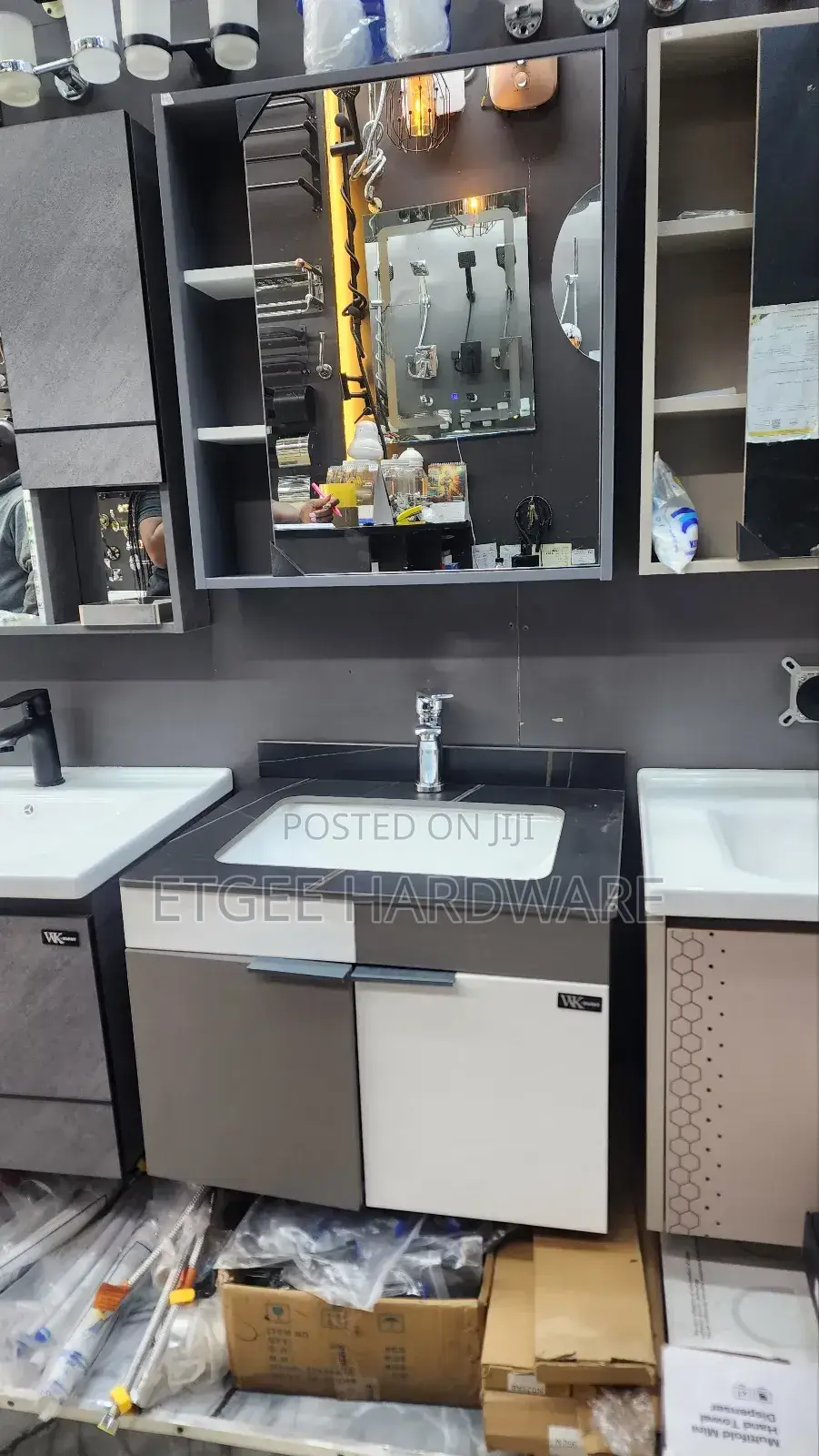 Vanity Bathroom Cabinet With Granite 60cm