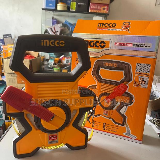 Ingco Fiberglass Measuring Tapes 50metres Fibre Glass Tape Measure 50m - thumbnail 4