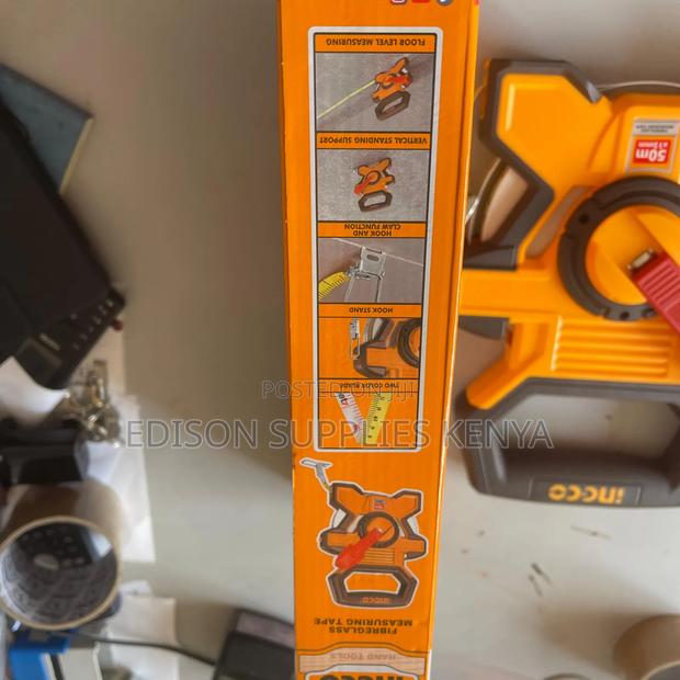 Ingco Fiberglass Measuring Tapes 50metres Fibre Glass Tape Measure 50m - thumbnail 5