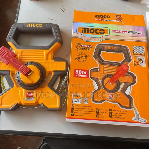 Ingco Fiberglass Measuring Tapes 50metres Fibre Glass Tape Measure 50m - thumbnail 8