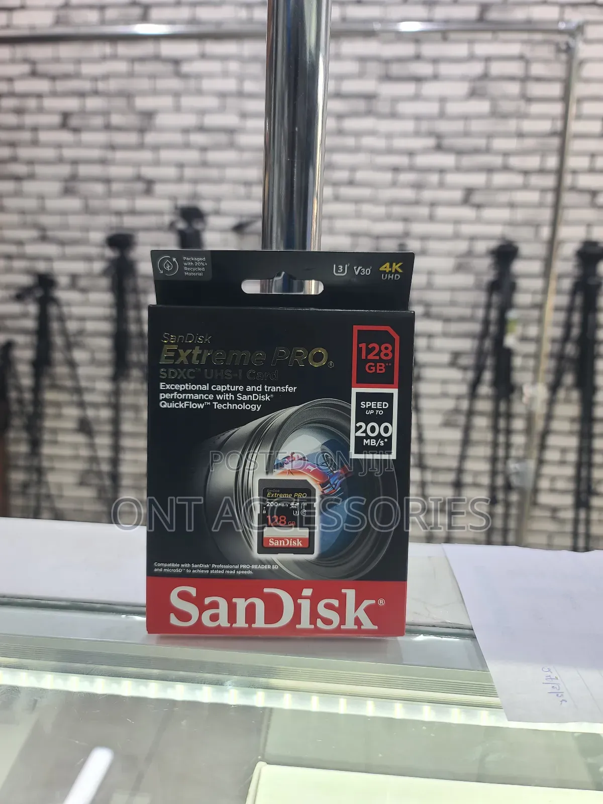 Sandisk 128 Extreme Prouhs-I Memory Card