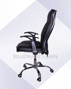 Executive Leather Office Chair | Orthopedic Nylon Castors