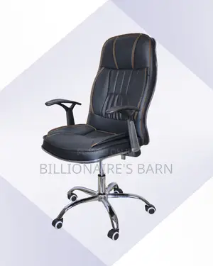 Executive Leather Office Chair | Orthopedic Nylon Castors