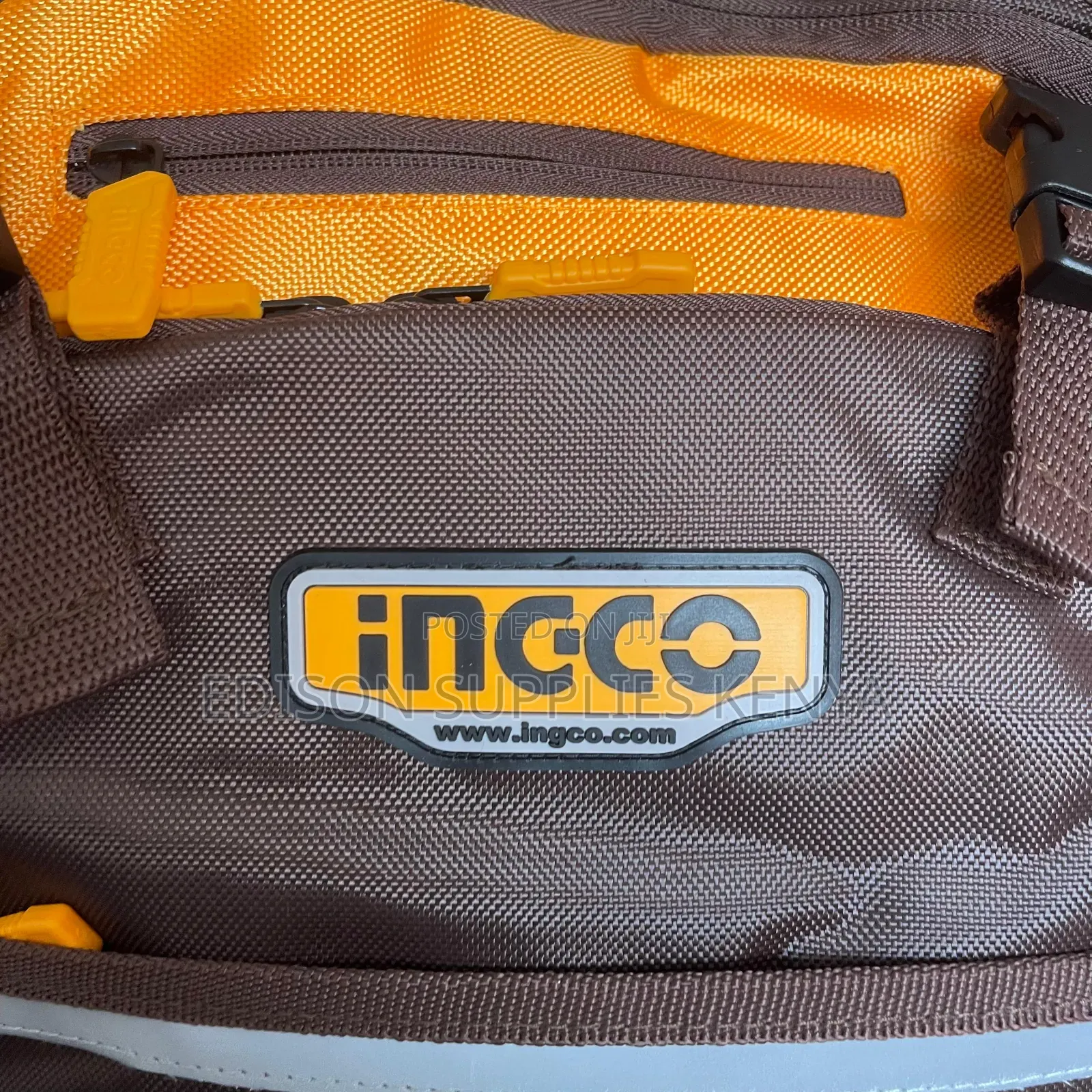 Ingco Tool Backpack Tools Storage Tool Bag Bagpack Rigid Frame Pockets