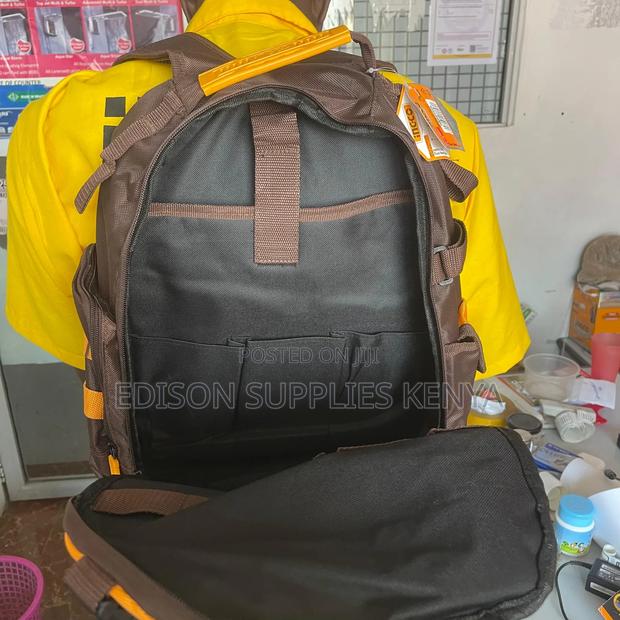 Ingco Tool Backpack Tools Storage Tool Bag Bagpack Rigid Frame Pockets - thumbnail 9