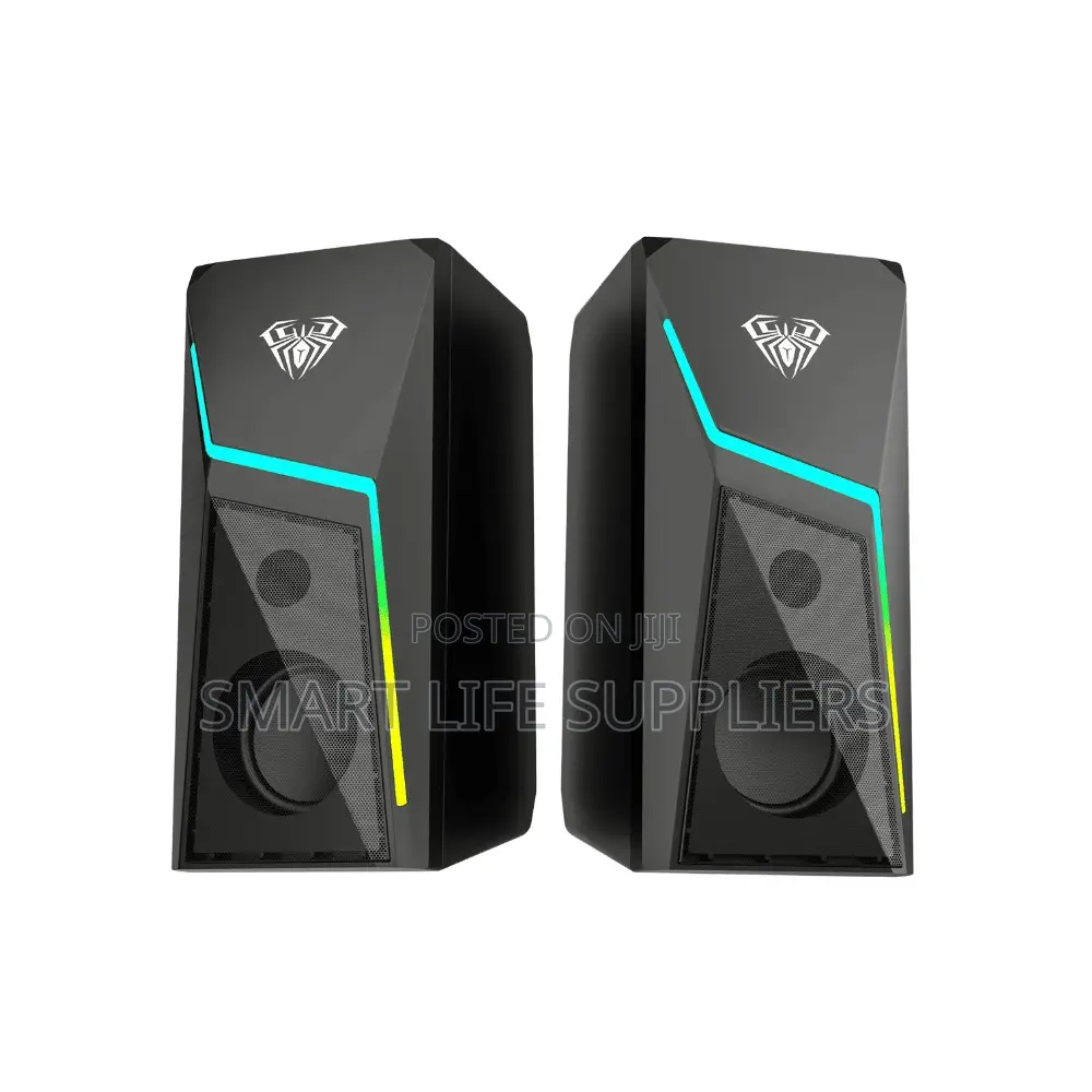 Aula N-521 Wired RGB Stereo Gaming Desktop Speakers