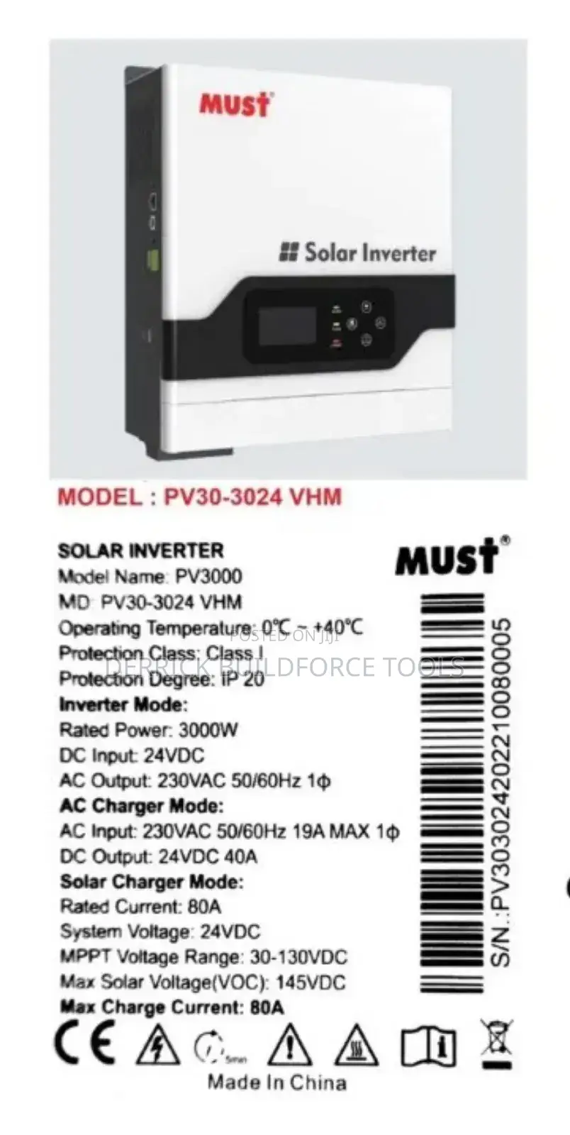 3kva Must Hybrid Smart Inverter