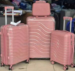 4in1 Rubber Unbreakable Suitcase With Makeup Bag - thumbnail 2