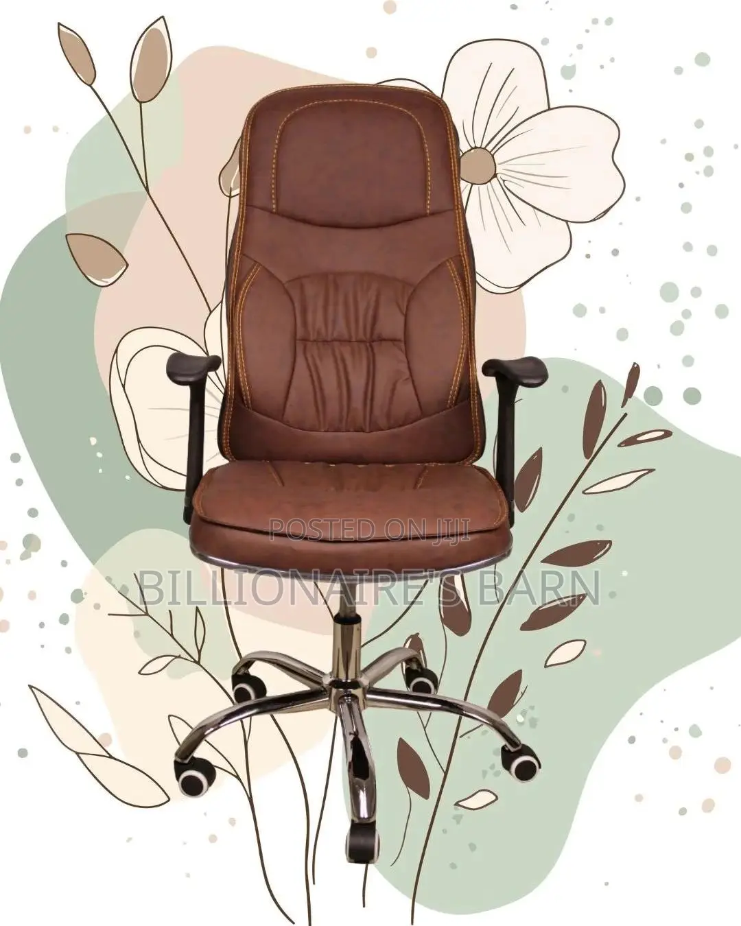 Ergonomic Executive Leather Chair (Supportive) — Restocked!