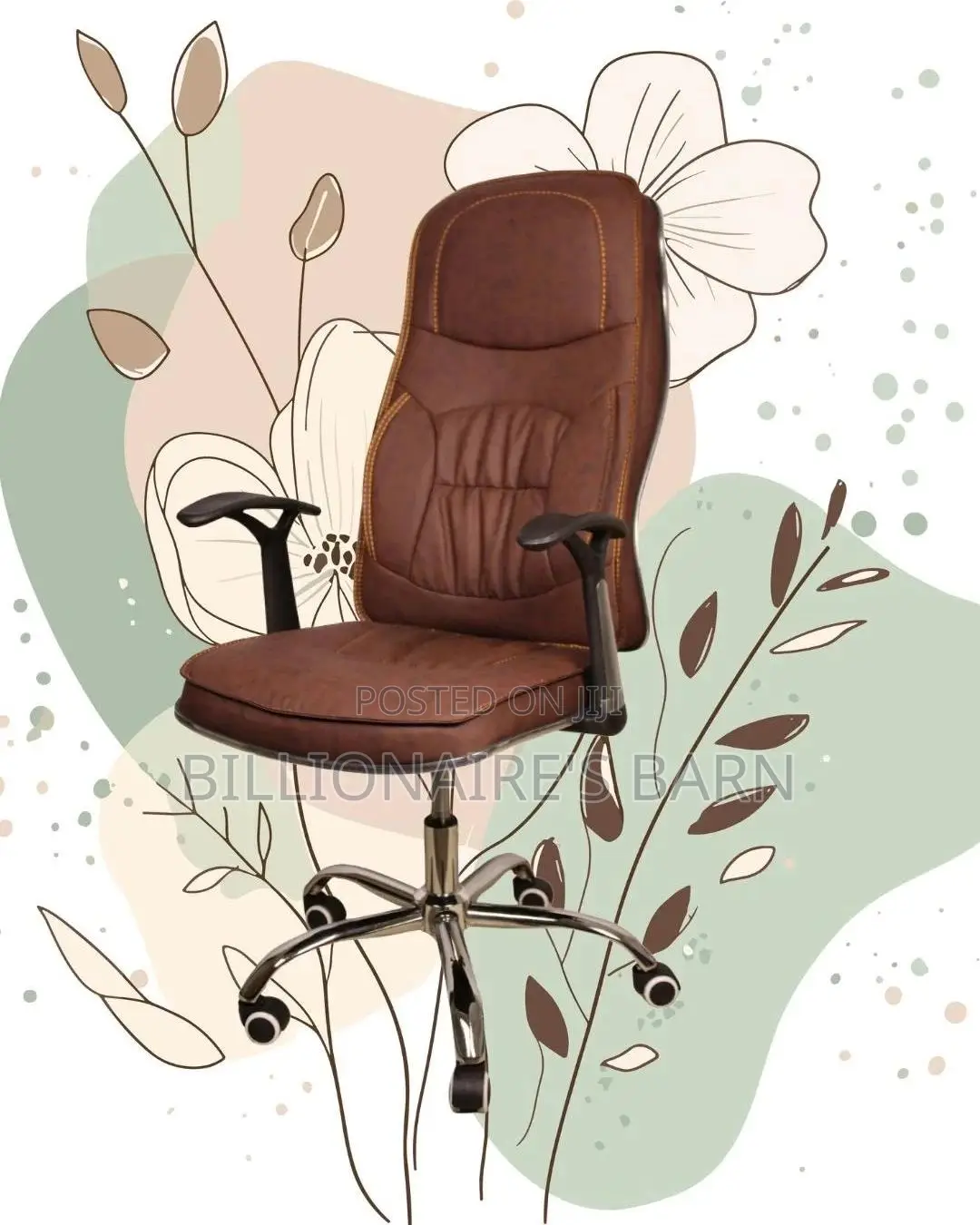 Ergonomic Executive Leather Chair (Supportive) — Restocked!