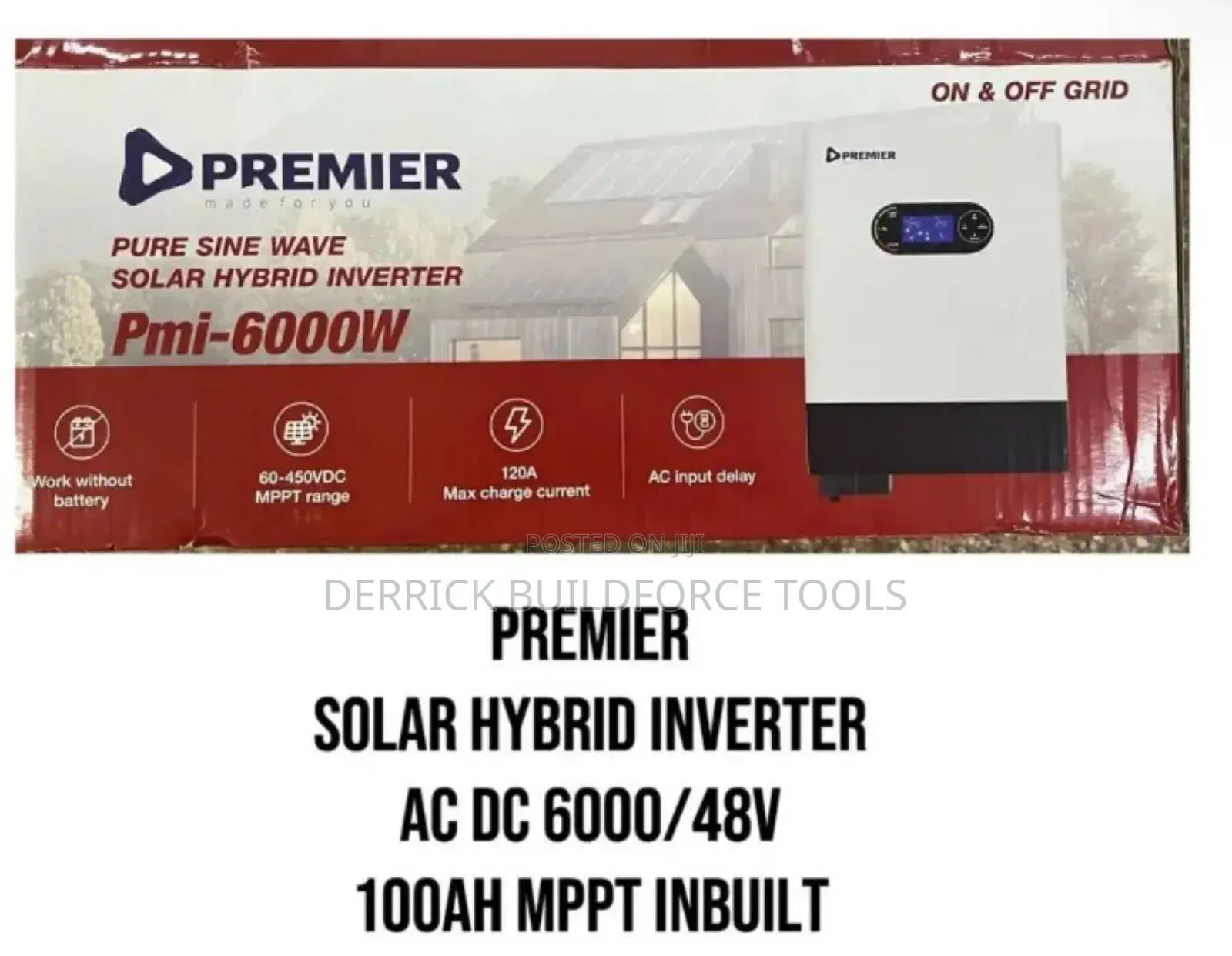 Premier 48v 6kva Solar Hybrid Inverter