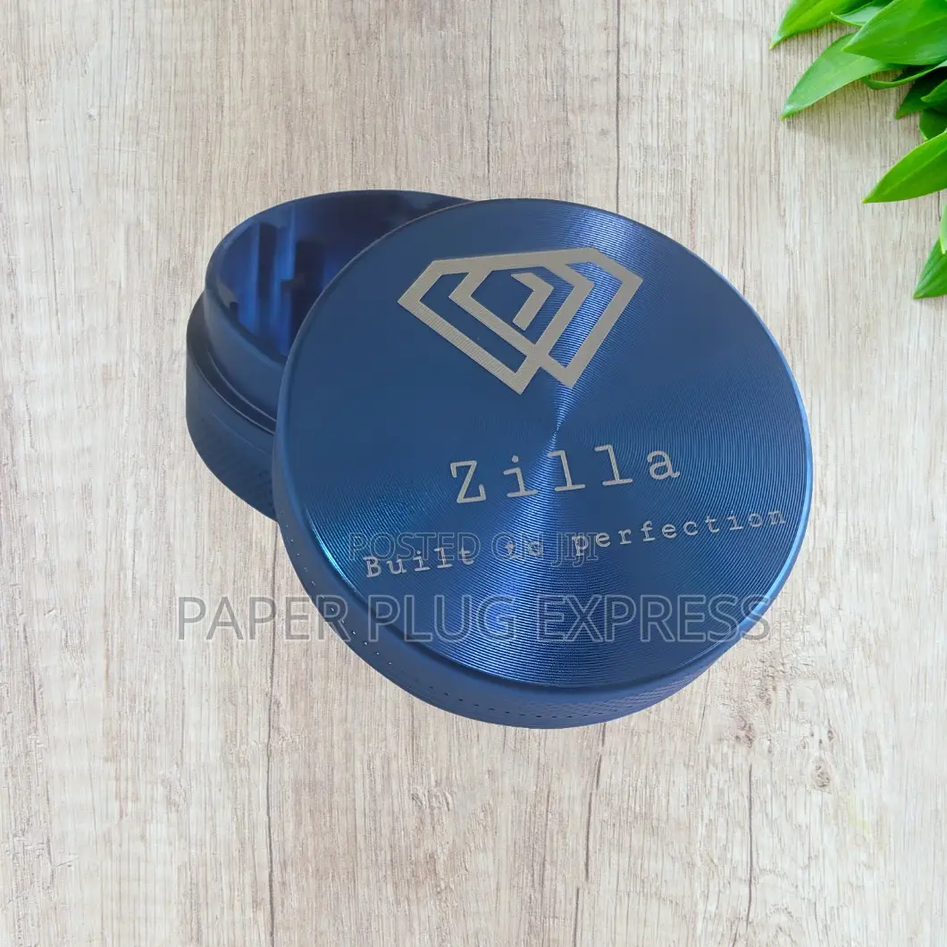 Zilla Aluminium 55mm Small Size Metallic Herb Grinder (2 Part/Layer)