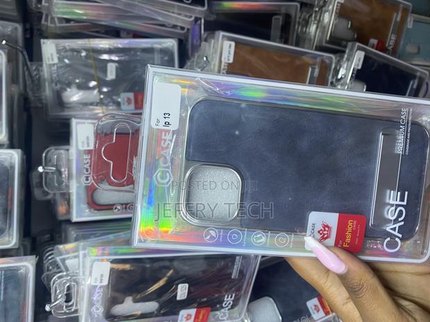 Berty iPhone 13 Leather Case Built-in Invisible Stand - main view