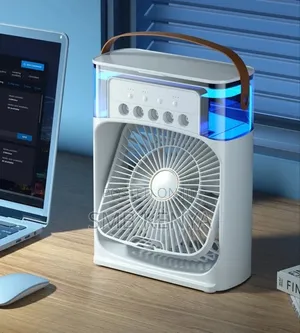 Portable 3 In 1 Fan Air Conditioner With Led Light