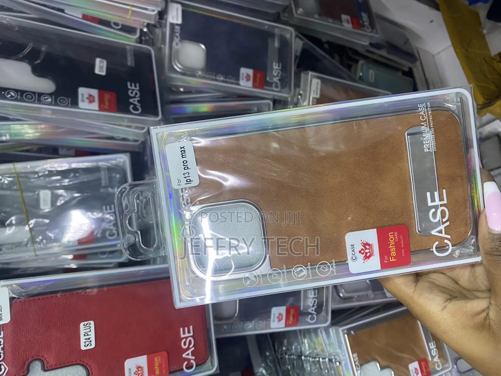 Shperks iPhone 13 Pro Case Pu Leather Cover, Built-in Invisible Stand