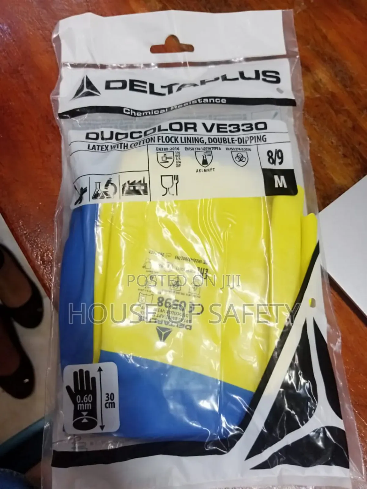 Duo Colors Safety Gloves