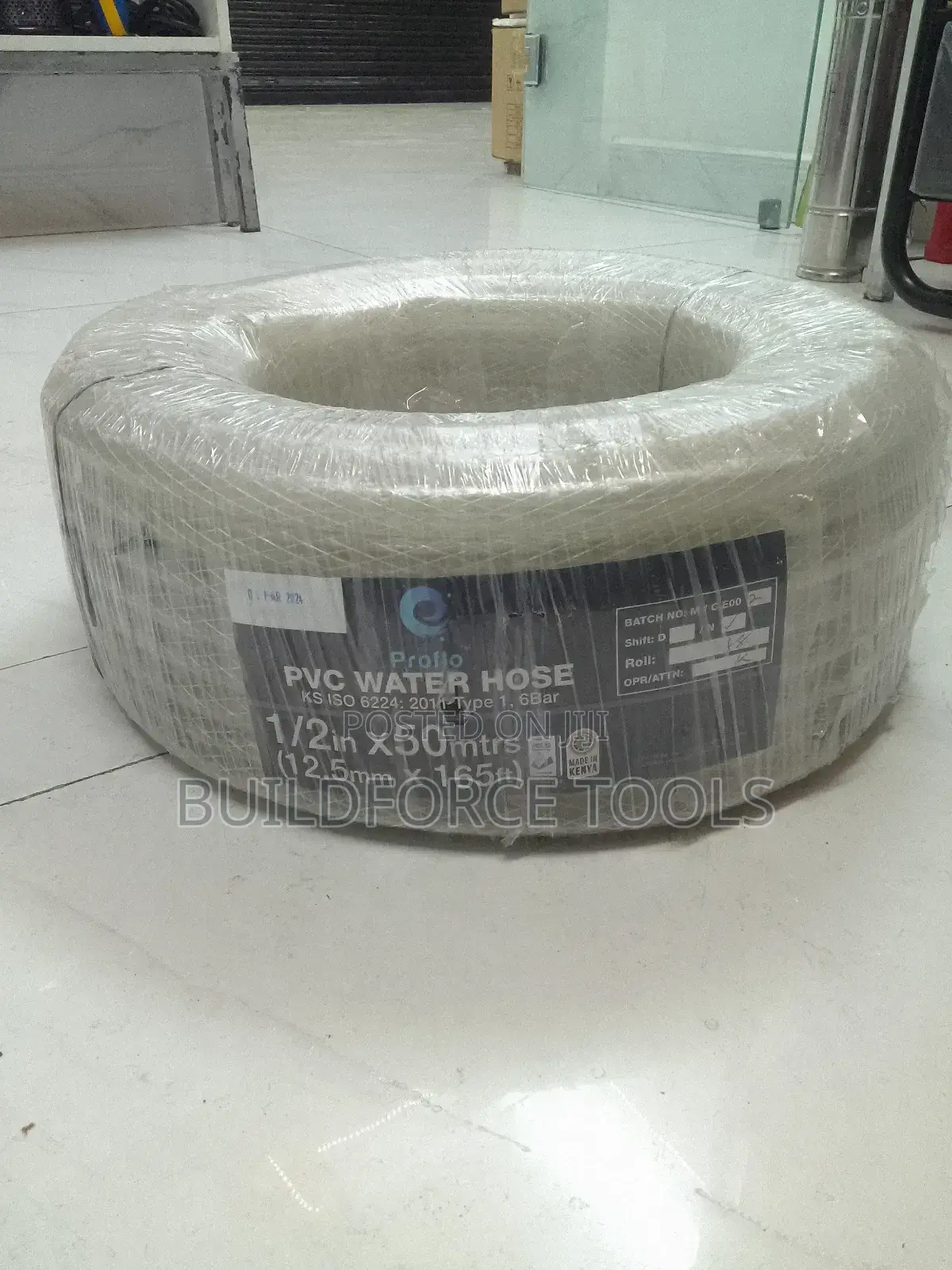 Profio 50mtres PVC Water Horse 12.5mm Outlet/Inlet
