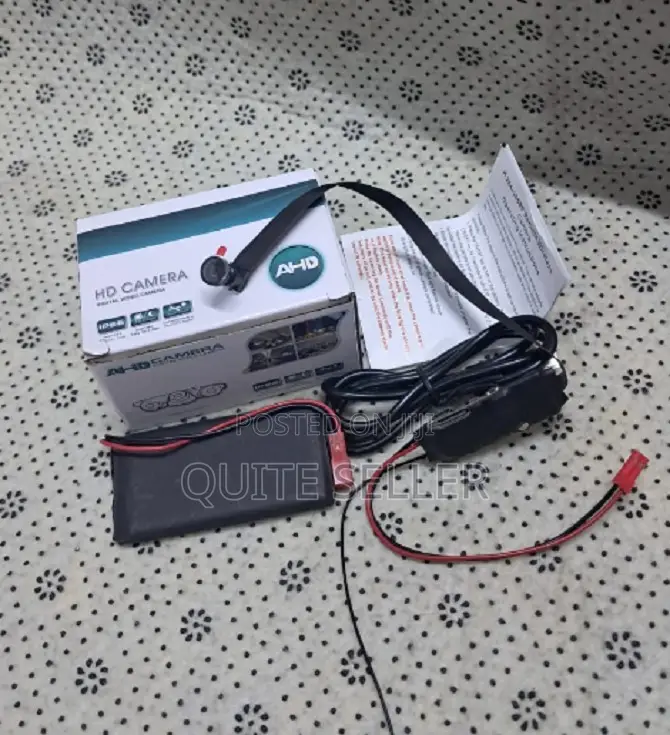 1080p Hd Wifi Pinhole Spy Camera ,With Motion Detection, Dc / Battery.