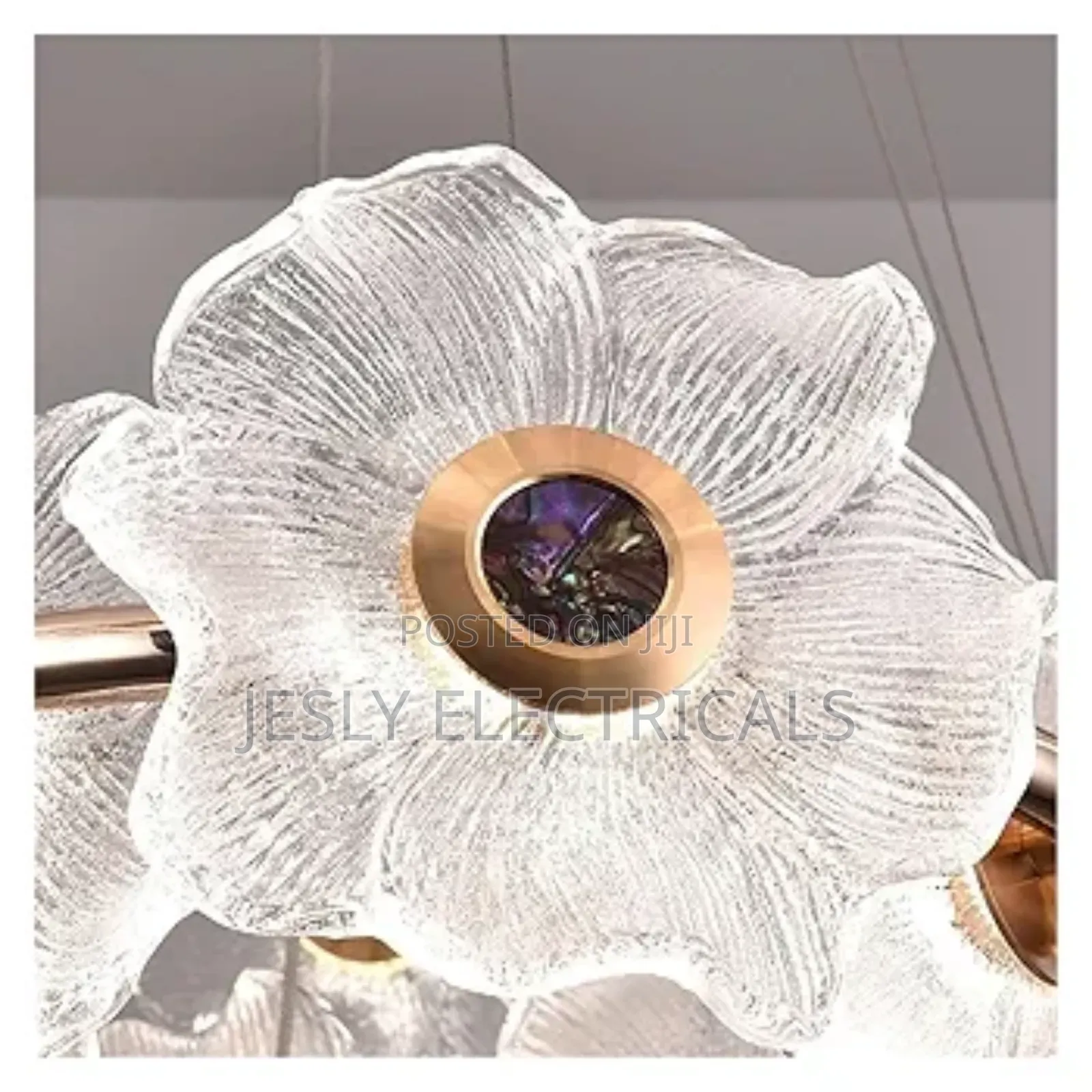 Modern Glazed Flower Glass Chandelier Lighting