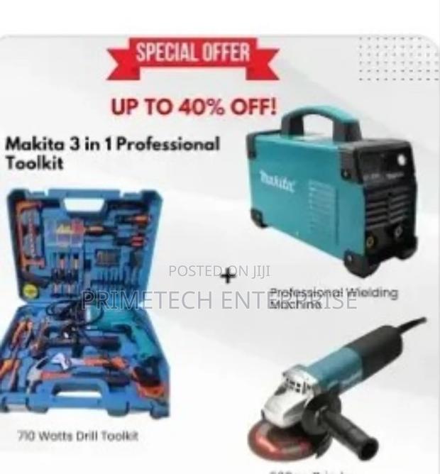 Makita 3 in 1 Combo, Welding Machine, Tools Set Grinder - main view