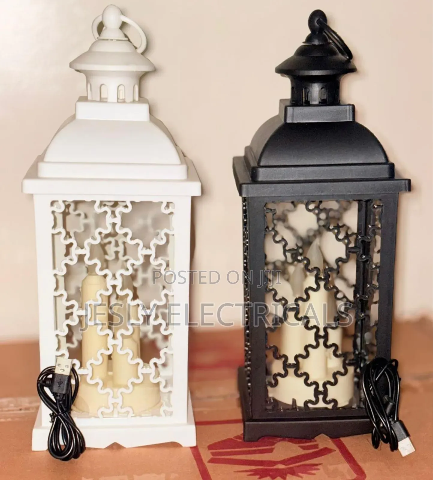 Allgala 12" Led Flame Effect Lantern Lamp