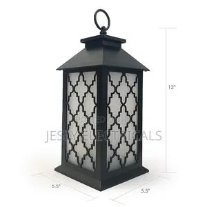 Allgala 12" Led Flame Effect Lantern Lamp