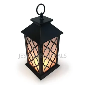 Allgala 12" Led Flame Effect Lantern Lamp