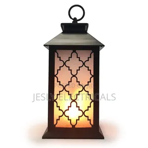 Allgala 12" Led Flame Effect Lantern Lamp
