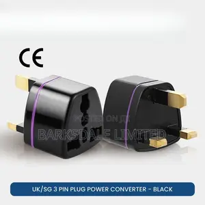 Uk/Us/Europe 3 Pin Plug Power Converter Travel Adapter Universal