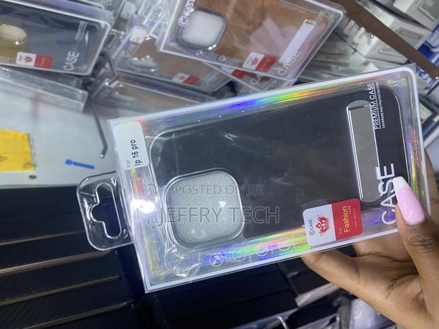 Qwertyu iPhone 16 Pro Leather Case Built-in Invisible Stand - thumbnail 3