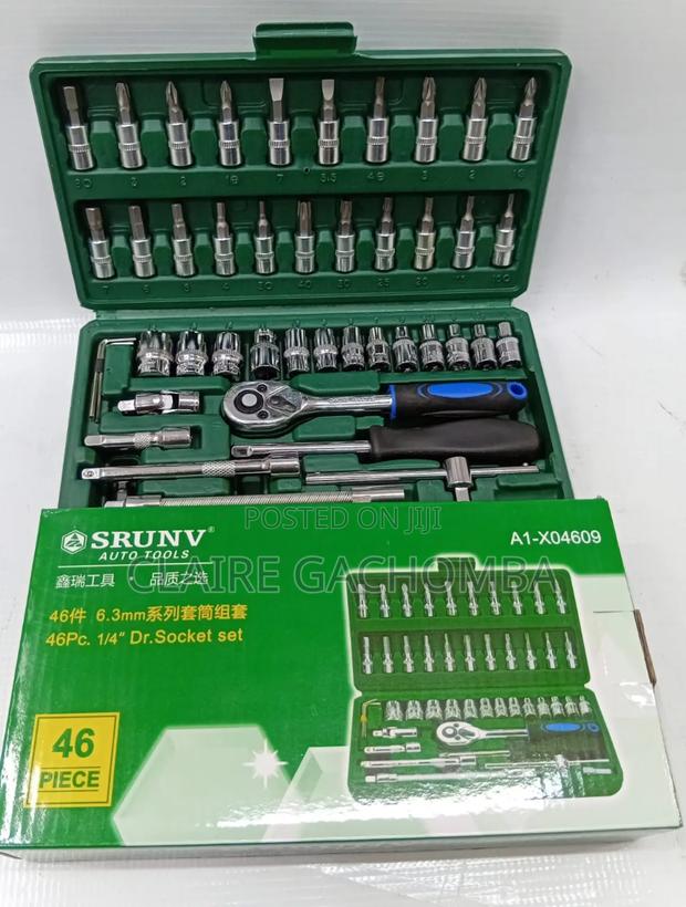 46 Pieces Socket Wrench/Chrome Socket Wrench - main view