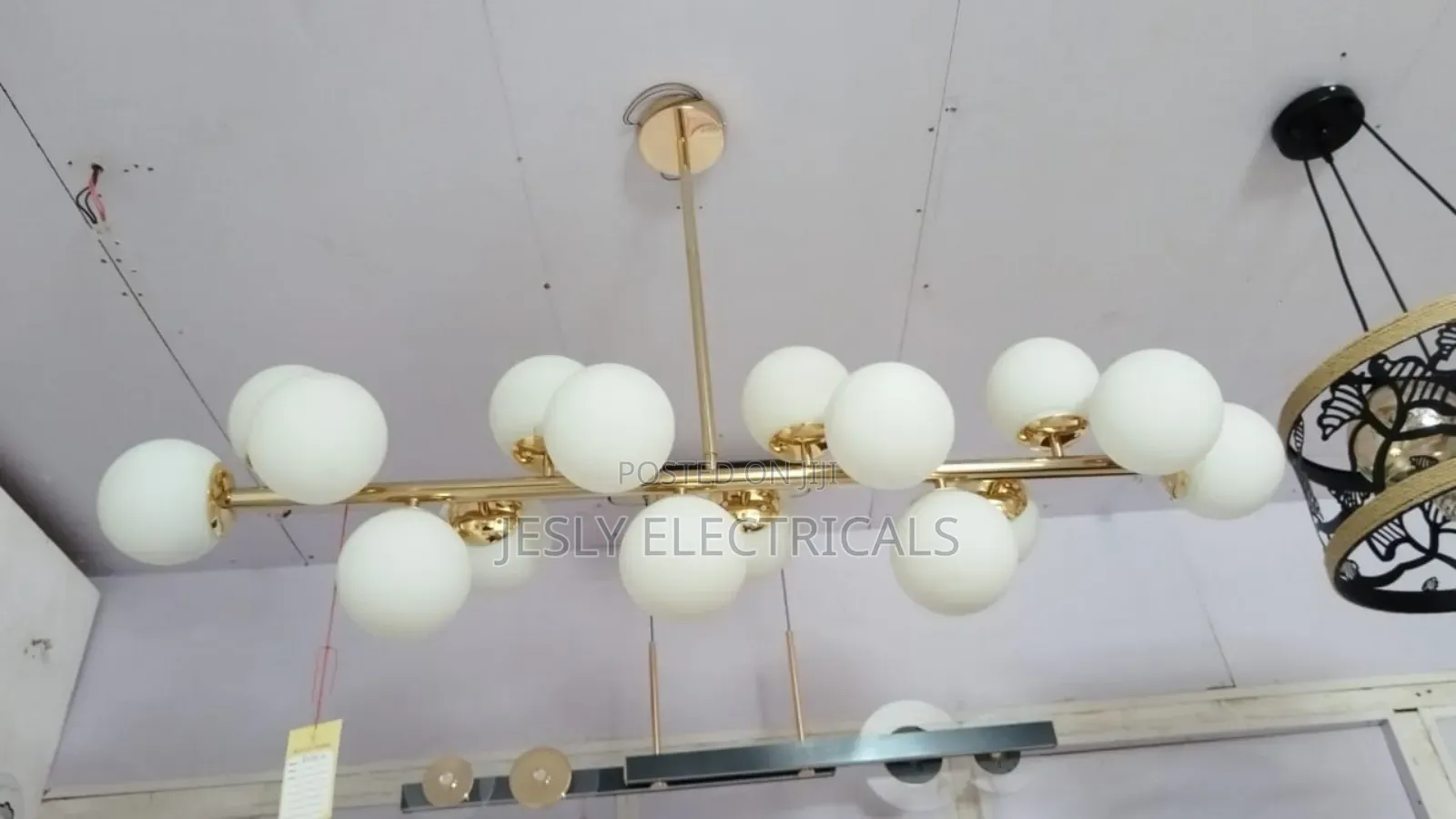 Nordic Round Led Chandelier Glass Ball Gold