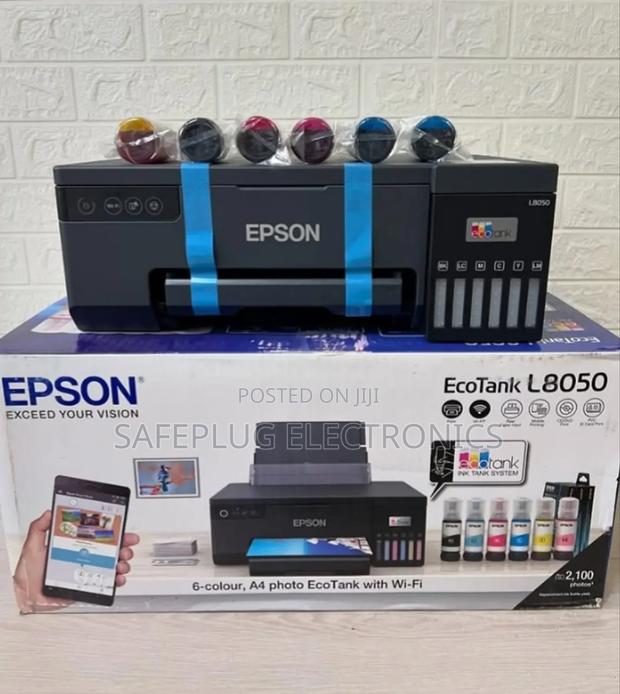 Epson L8050 Photo Printer, Print - Wi-Fi,Usb Interface -