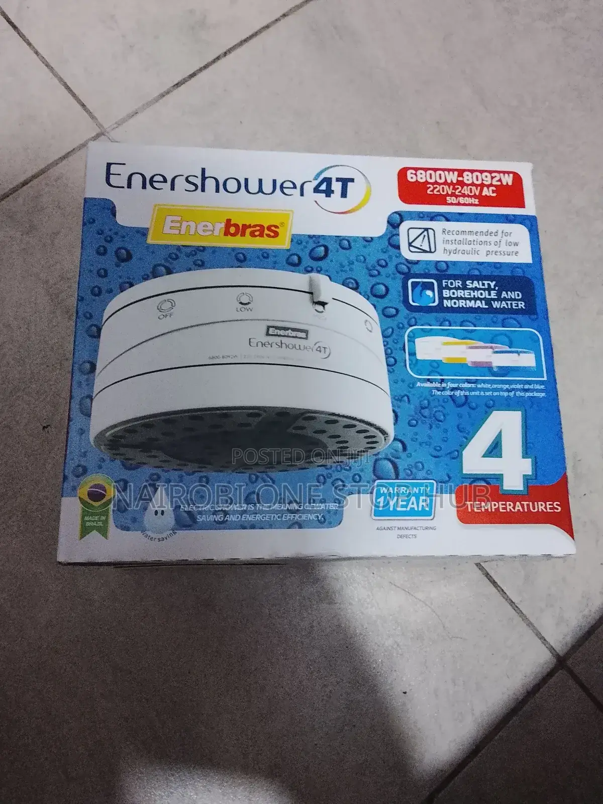 Enerbras Enershower 4t Instant Shower