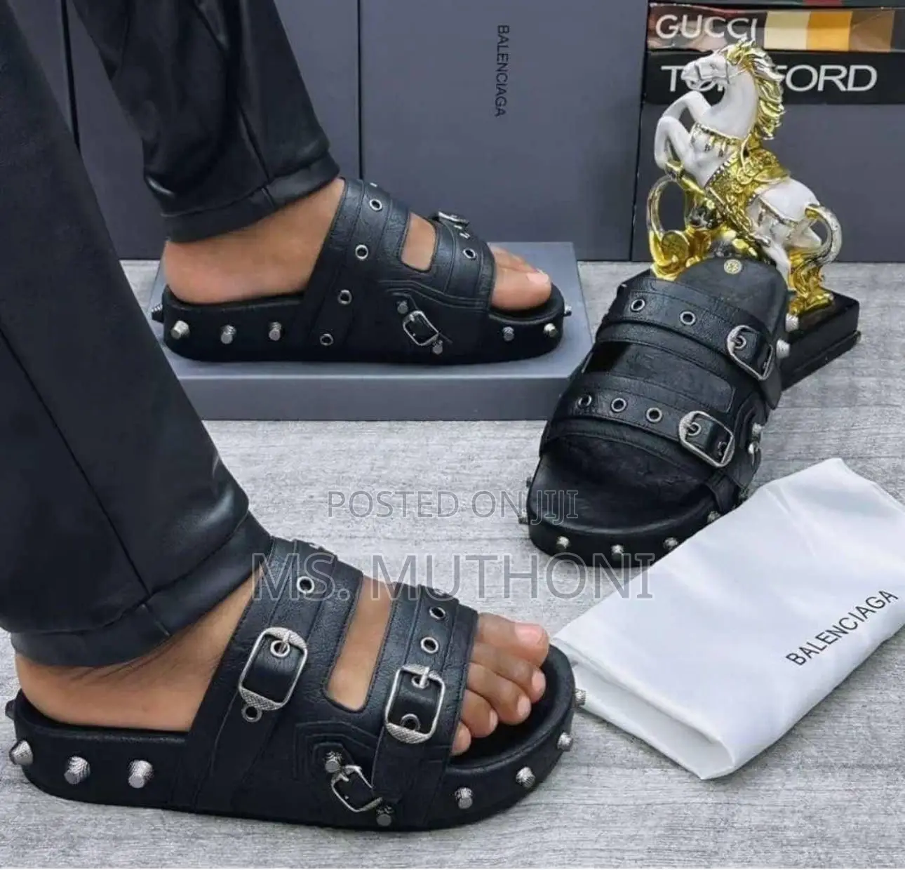 High End Luxury Gents Balenciaga Slides (Size 40-45)
