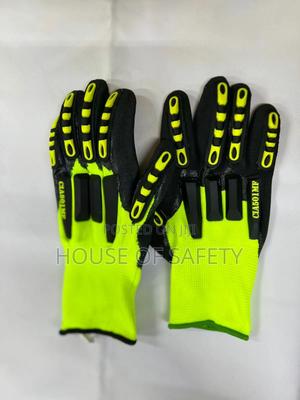 Green Safety Impact Resistant Gloves - thumbnail 2