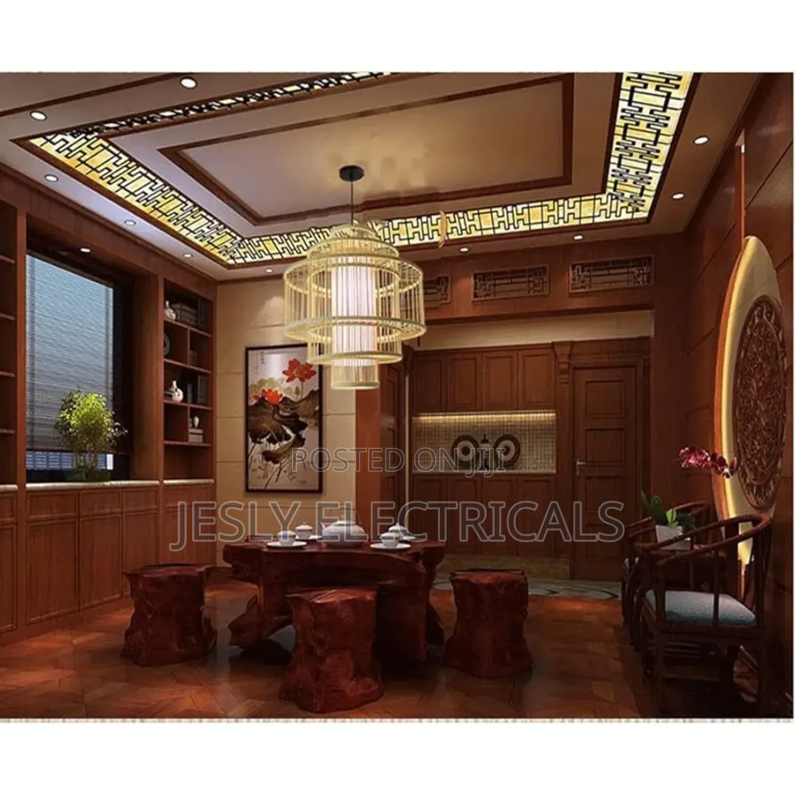 Creative Zen Retro Pendant Light Restaurant Lamp