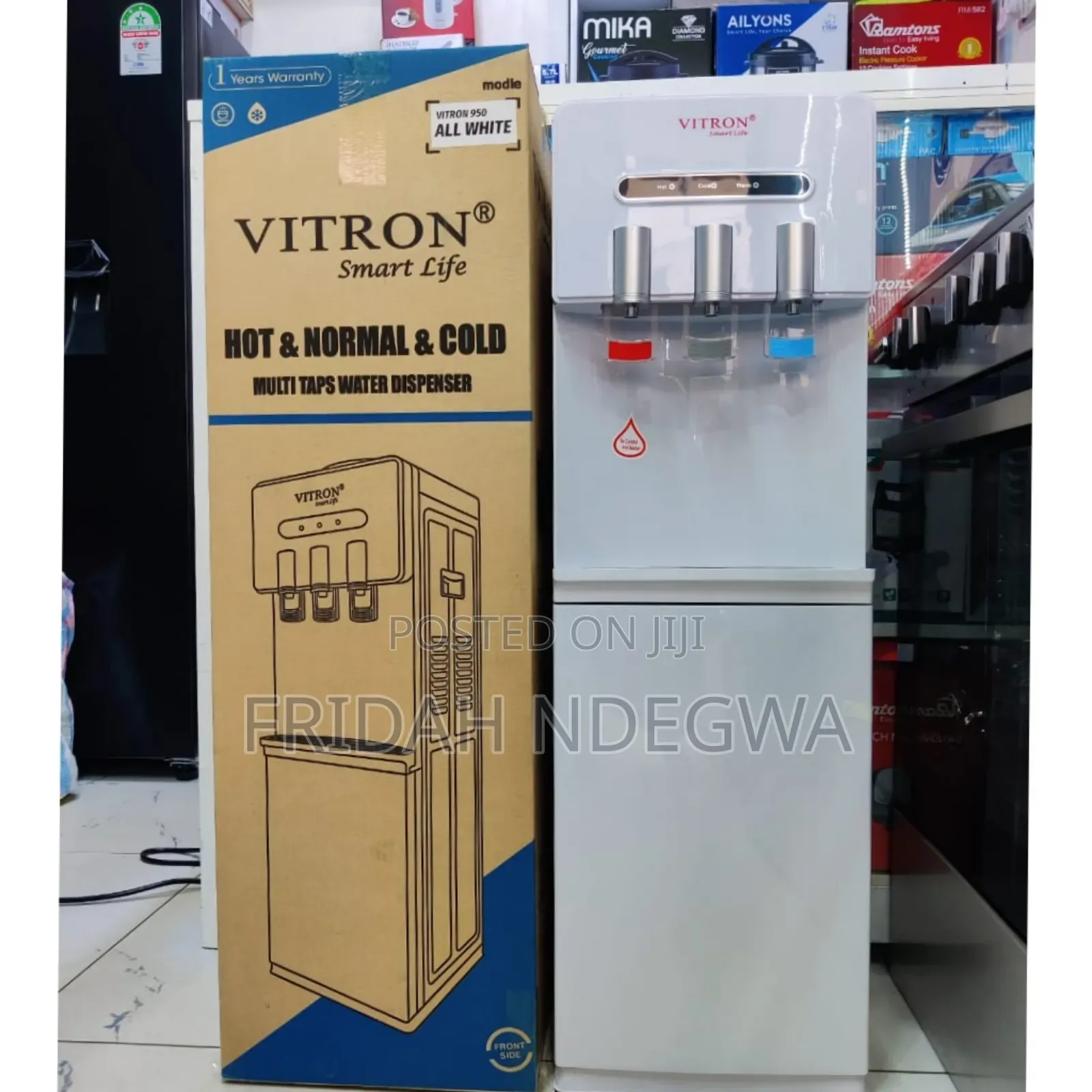 Vitron 3 Taps Top Load Water Dispenser (