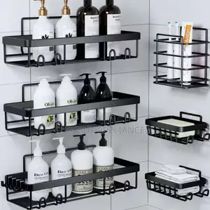 6pcs Set Shower Caddy Shelf/Bathroom Organizer