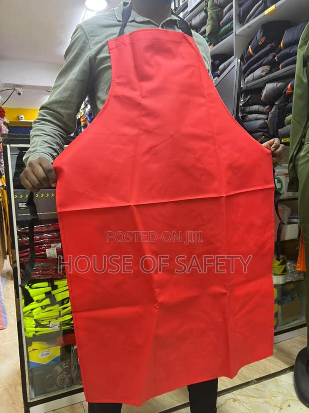 Red PVC Ultimate Safety Aprons - thumbnail 2
