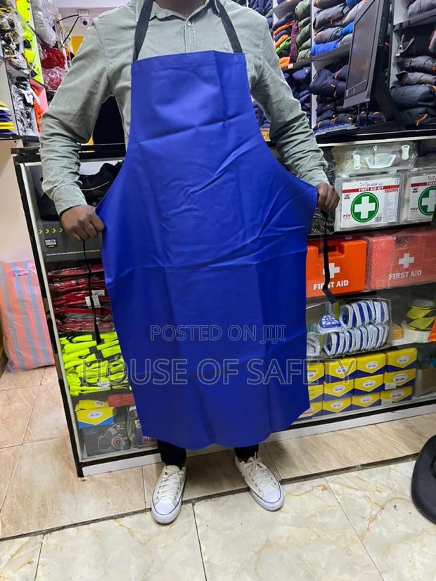 Green and Blue Safety Waterproof Aprons - thumbnail 2