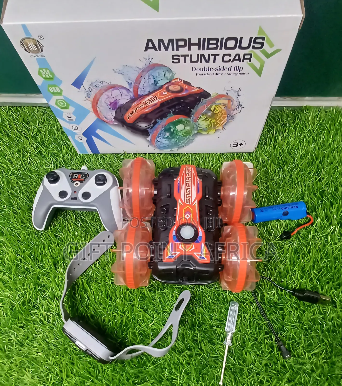Rechargeable Stunt Toy Car For Kids With Gesture Watch