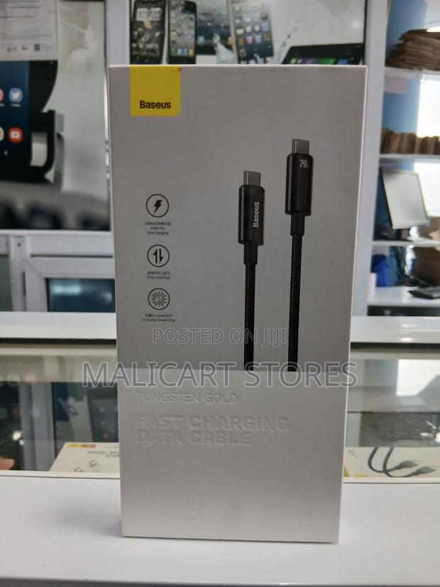 Baseus Fast Charging Data Cable 3m 240w Tungsten Gold Type-C to Type-C