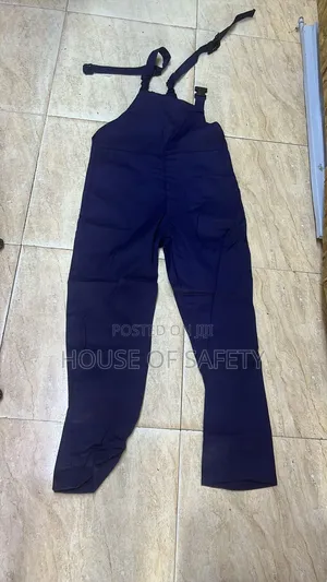Navy Blue Safety Dungaree, Sleeveless Overall