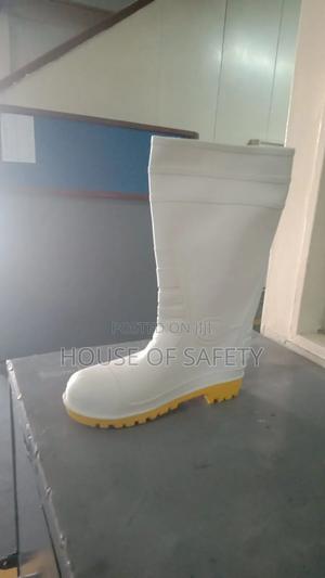 White Delta Steel Toe Safety Gumboots - thumbnail 2
