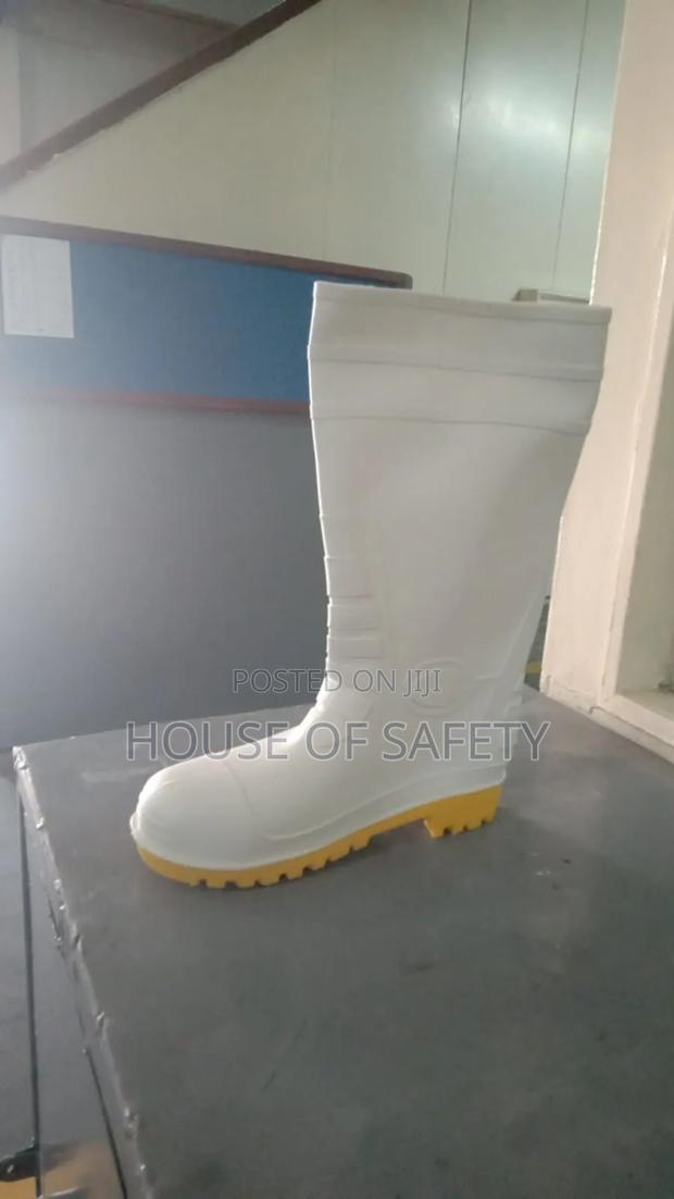 White Delta Steel Toe Safety Gumboots - main view