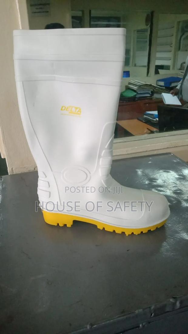 White Delta Steel Toe Safety Gumboots - thumbnail 3