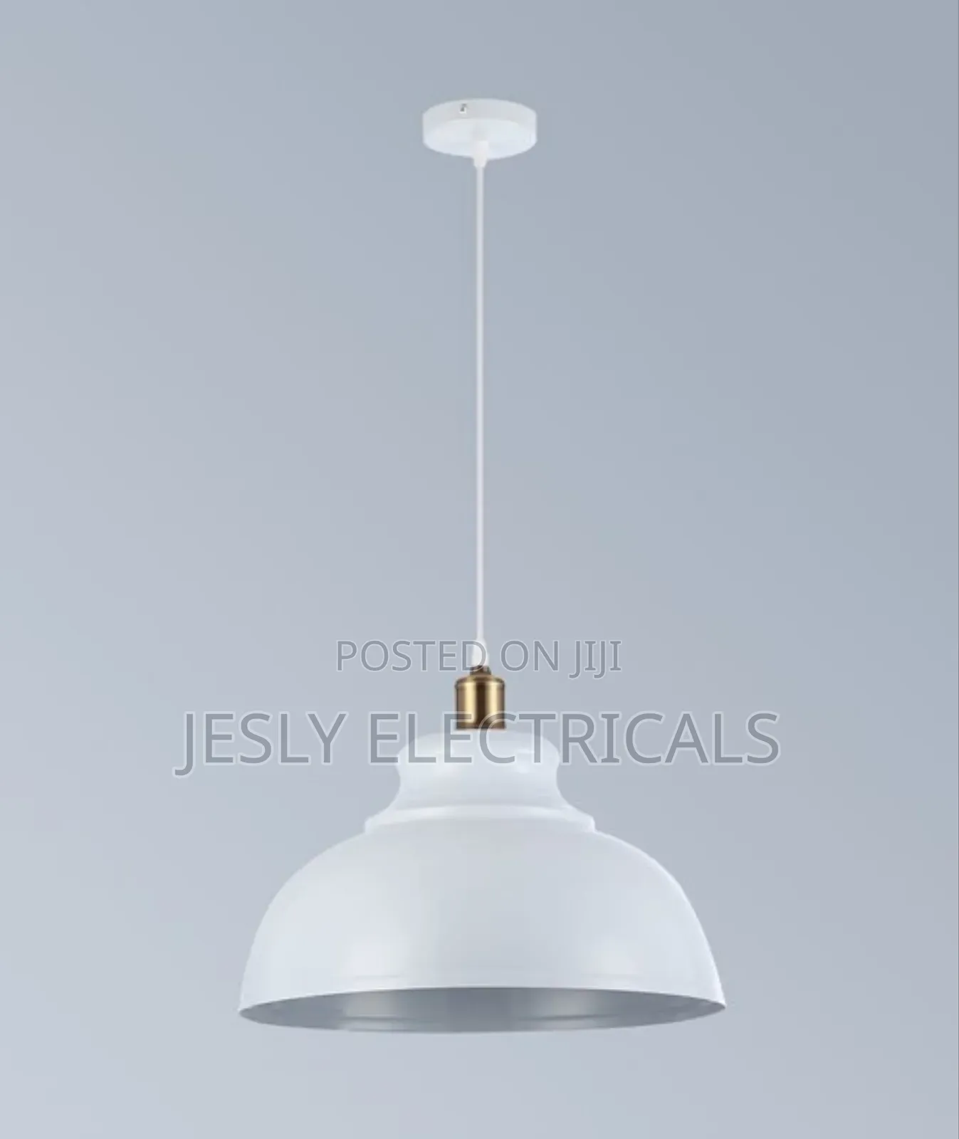 Ground Hanging Lamp With White Shade